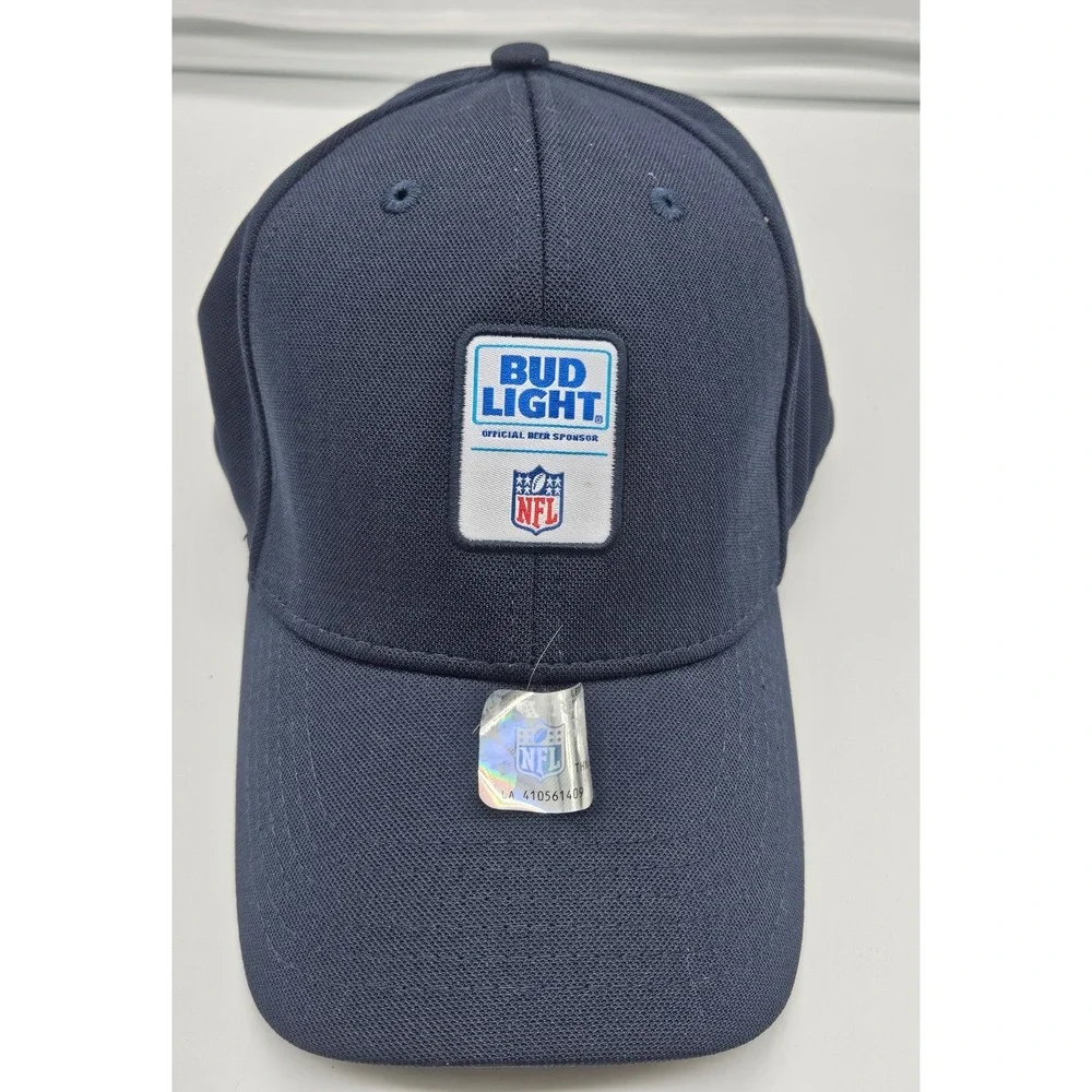 Bud Light NFL Navy Blue Baseball Cap‎ Official Beer Sponsor Hat
